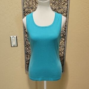 Victoria's Secret Tee Shop Turquoise Tank Top
